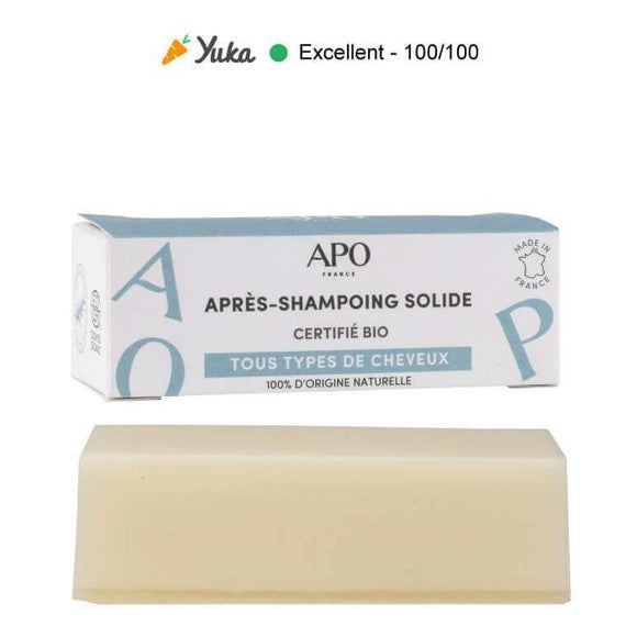 APO France - Après-shampoing Solide - Barre démêlante - 50gr - Nemeska